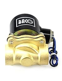 Bacoeng válvula solenoide eléctrica de latón de 1 2 pulgadas, 110 V CA, CNB, para agua, aire y aceite, normalmente cerrada