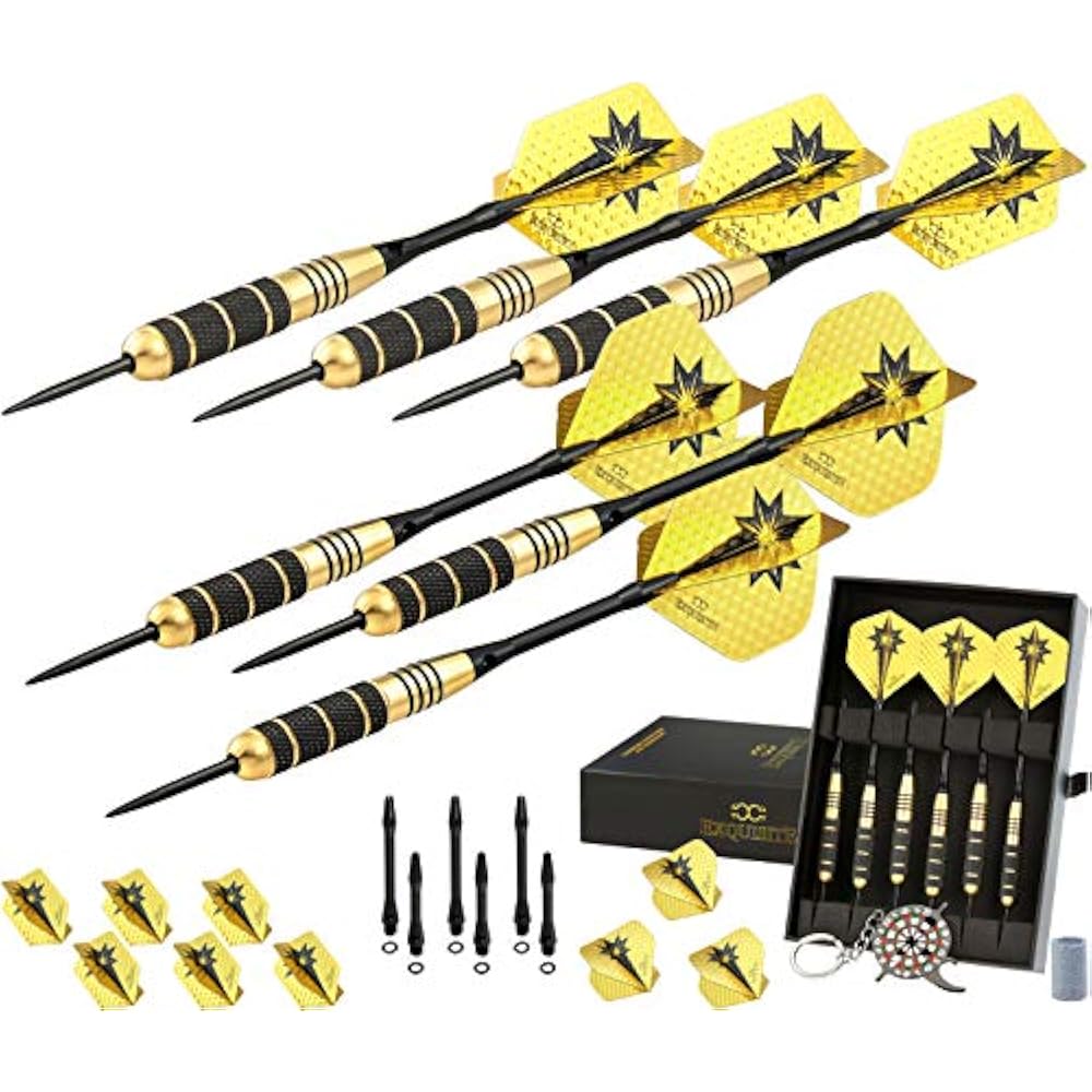 Professional Steel Tip Darts Gift Set Custom Shaft Flight Brass Barrels 22 Grams eBay
