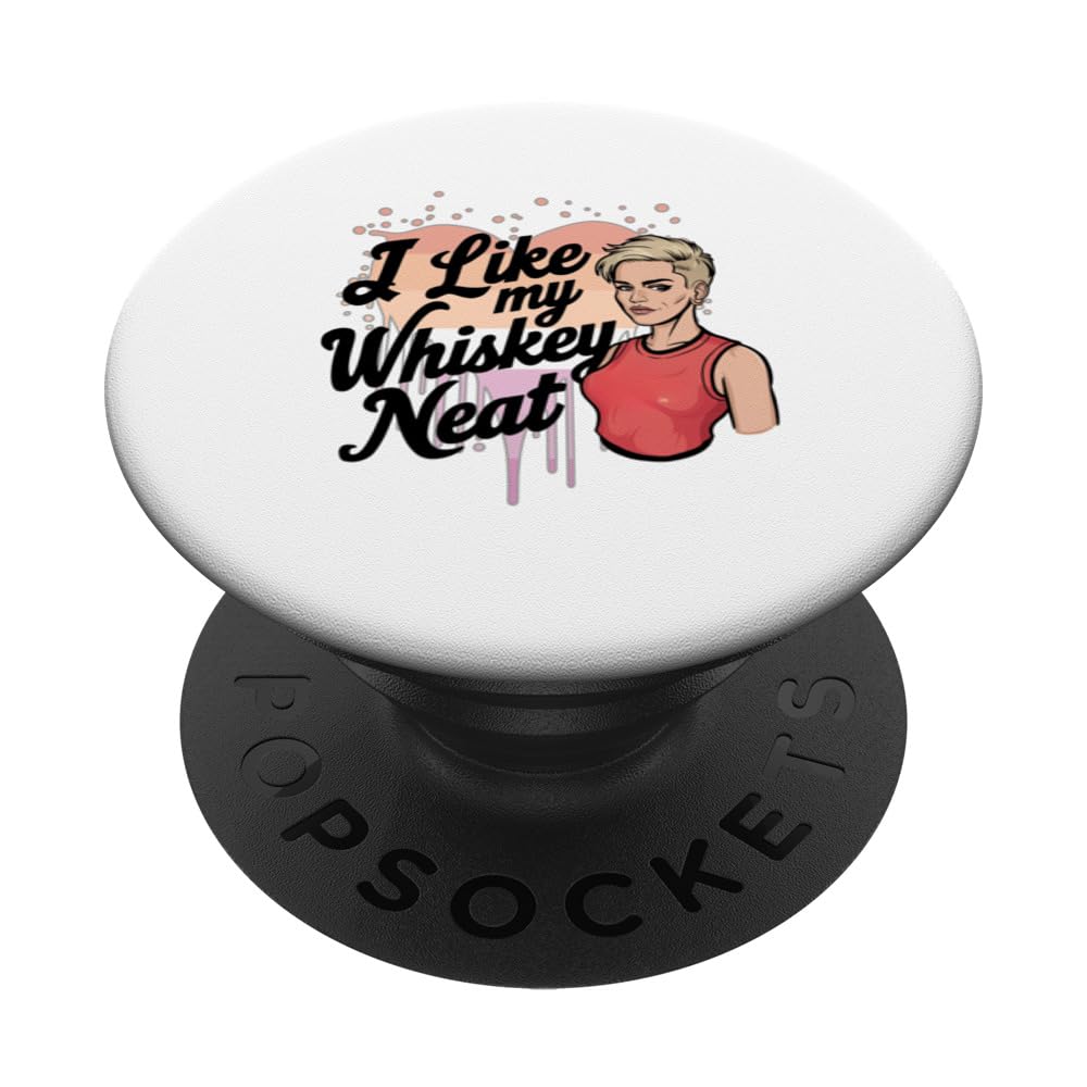 Pride : I like My Whiskey Neat PopSockets Swappable PopGrip