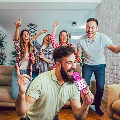 LET'S GO! Popular Toys for 4-12 Year Old Girls, DIMY Wireless Karaoke Microphone with Bluetooth Speaker Karaoke Microphone for Kids Top for Girls Age 4-12 Games Girls Age 4-12 Purple DMHK20 - Thumbnail 7