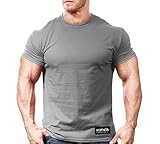 Monsta Gym Wear Classic Workout T-Shirt Grey