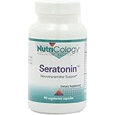 Nutricology Seratonin Supplement - Serotonin for Men & Women, Calm Support, 5-HTP, Serene Sleep, Norepinephrine, Vegetarian Capsules - 90 Count