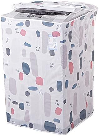1PC Dust Proof Roller Washing Machine Top Covers Waterproof Washer/Dryer Cover Protective Dust Storage Bag Random Pattern (A)
