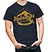 Tee Luv Men's Woodsy Owl Explore T-Shirt, Navy Heather, XXL
