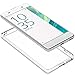 Sony Xperia XA Case, CoverON [ClearGuard Series] Hard Clear Back Cover with Flexible TPU Bumpers Slim Fit Phone Cover Case for Sony Xperia XA - Clear