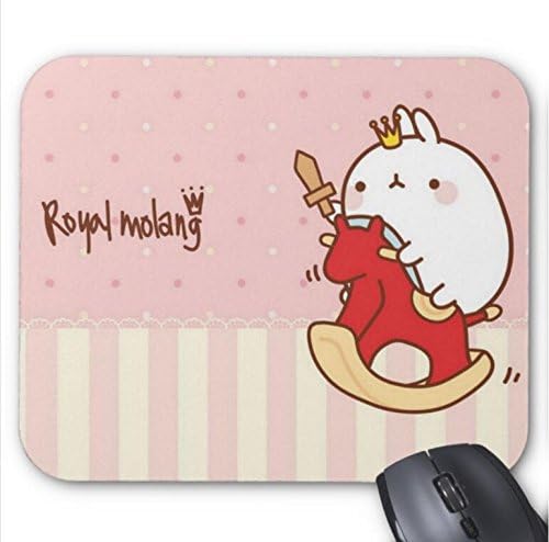 Mousepad Royal Molang Cartoon Cute Rabbit Print Non-Slip Mouse Mat