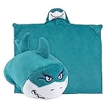 Comfy Critters Stuffed Animal Blanket – Shark – Kids Huggable Pillow and Blanket Perfect for Pretend Play, Travel, nap time.