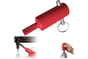 EZ Crank Heavy Duty Trailer Jack Drill Adapter - 1" Handle Stud Compatibility, 10X Faster Operation Tool for, Dump, Flatbed &