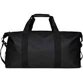 RAINS Hilo Weekend Bag &ndash; Waterproof Travel Duffel, Shoulder Strap, 9.5 gal | Waterproof PU weekender for women and men; 36 L travel duffel, coated zip, compression straps, detachable strap