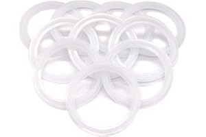 10 Pcs QiiMii White Silicon Tri clamp Gasket for Tri Clover Fittings 2"（2 INCH)