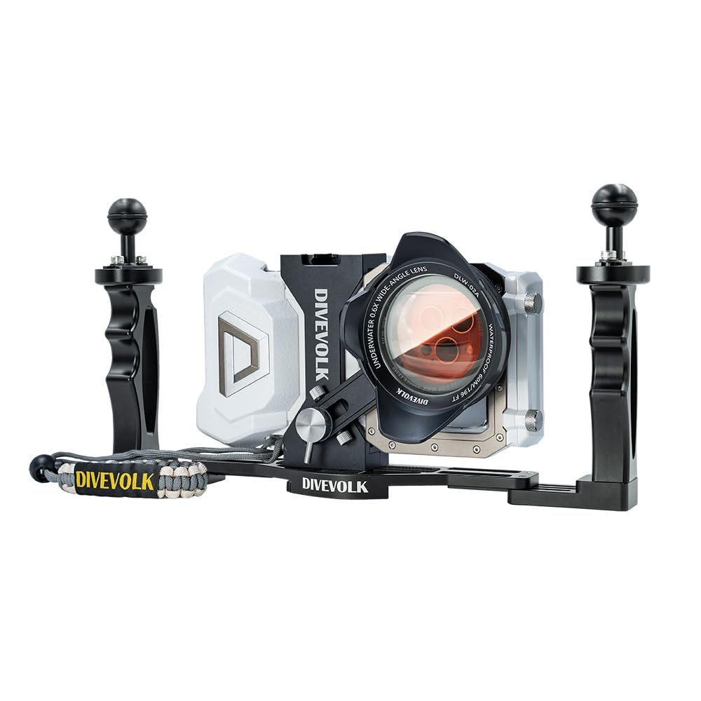 DIVEVOLK SeaTouch 4 MAX White Videography Kit for iPhone 12/12 Pro/12 Pro max/13/13 Pro/13 Pro max/14/14 Pro/14 Pro max/15/15Pro