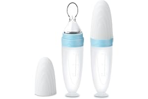 Termichy Baby Food Dispensing Spoon: Squeeze Feeder Dispenser for Baby - Self Feeding Bottle Spoon