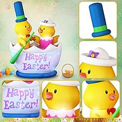 Danxilu 6 Foot Easter Inflatable Two Chicks