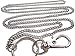 ATLanyards long Large Just a Plain Chain Lanyard - Longer Stainless Steel Badge Holder