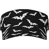 Gothic Goth Visor Hat,Moon and Sun Sports Sun Visor Hat, Adjustable Golf Hats for Women Men