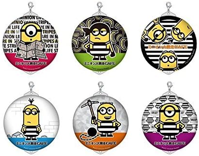 Amazon ミニオンズ ミニオン大脱走カフェ 怪盗グルーのミニオン大脱走 ガチャガチャ 缶チャーム ６種セット アニメ 萌えグッズ 通販