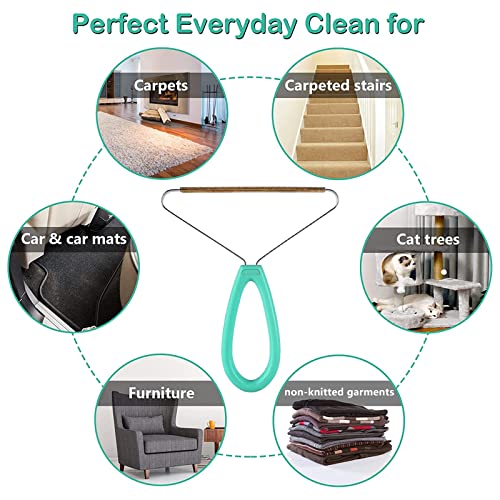 YUAKUOD Pet Hair Remover, Special Dog Hair Remover Multi Fabric Edge and Carpet Scraper, Quick Cat Hair Remover for Couch, Pet Towers and Rugs