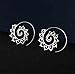 Wowanoo Vintage Spiral Hoop Earrings Vintage Circles Round Clouds Earrings for Women