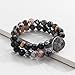 Silpada 'Ode To Geode' Natural Agate, Hematite, and Druzy Stretch Bracelet in Sterling Silver and Brass, 6.75