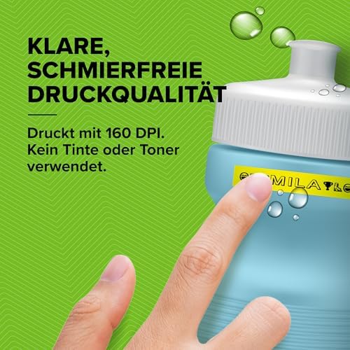 Original LetraTag Etikettenband| schwarz auf weiß | 12 mm x 4 m | selbstklebendes Kunststoff Schriftband | für LetraTag-Beschriftungsgerät