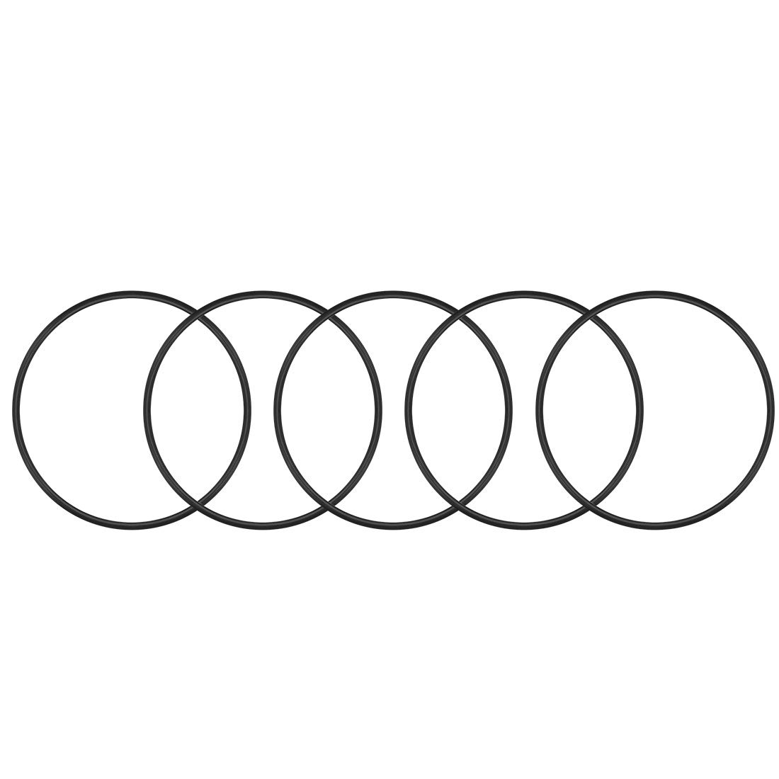 sourcing map Nitrile Rubber O-Rings 95mm OD 88.8mm ID 3.1mm Width, Metric Sealing Gasket, Pack of 5