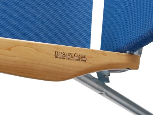 Telescope Casual Light and Easy High Boy Folding Beach Arm Chair, Sky