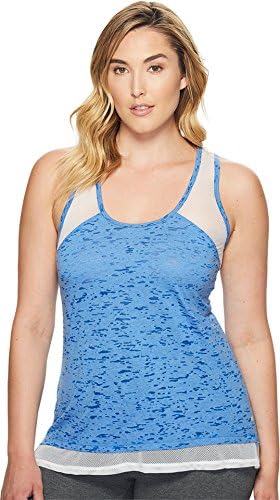 Marika Curves Vanessa Keyhole Tank, 2X, Blue Voltage