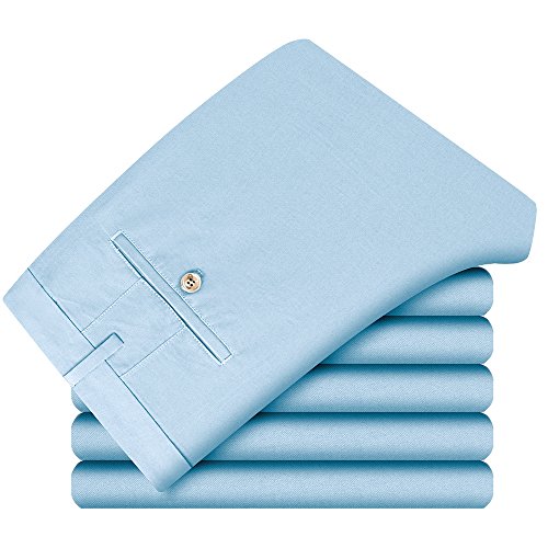 INFLATION Menâ€™s Pants Regular Straight Fit Work Pants 100% Cotton MH103 Light Blue Tag 33