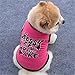 haoricu Puppy Clothes, Summer Cute Small Dog Cat Pet Clothing Dog Hoodie Vest (Hot Pink, Medium)