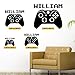 Video Game Custom Name Wall Decal - 0306 - Video Game Controller - Controller With Custom Name - Gamer - Teen