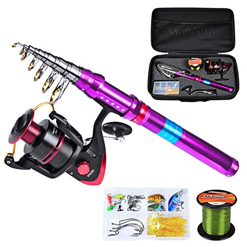 HYMY AngelruteCarbon Langstrecken-Angelrute Sea Fishing Gear Kit Set Korkengriff-Forellenruten