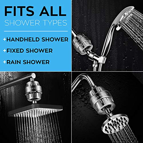 Luxurious 15 Stage Shower Head Filtration System and Water Softener