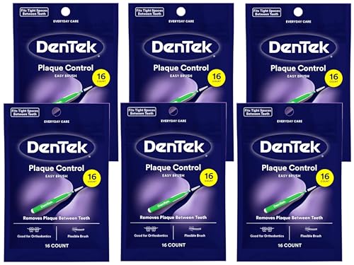 DenTek Easy Brush Interdental Cleaners, Extra Tight Between Teeth Brushes, Plaq…