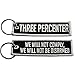 Bastion 3 PERCENTER NEW TACTICAL EMBROIDERED KEY CHAIN KEY TAG BLK