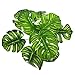 Z-Liant Artificial Plant Leaves : Pack of 4 | Monstera Palm Leaves | Palm Leaves Decorations | Artificial Shrubs Decorations | Fake Simulation Greenery Decorations | Garden-Office-Indoor&outdoor Decor