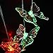HOPESOOKY Wind Chime Light, Color-Changing Decorative Mobile Outdoor Waterproof Led Solar Powered Wind Chimes Led Light for Home/Party/Yard/Garden Decoration (Butterfly)