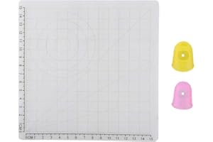 3D Printing Mat, Flexible Two Sided Pen Silicone Design Mat Multi Shaped Basic Template Drawing Tools with Heat Proof Finger 