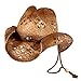 Sonoma (Medium) - Deadwood Trading | Natural Raffia Straw Cowboy Hats for Men & Women | Hit The Beach in Cowboy Style