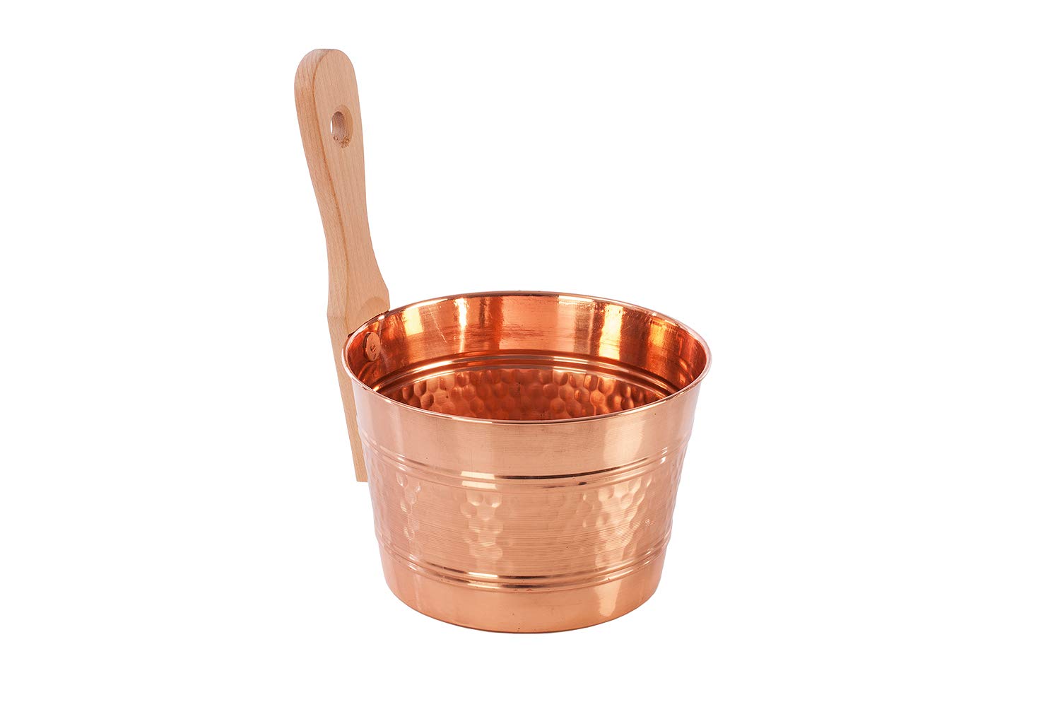 eliga Infusion Bucket Made of Copper with Wooden Handle
