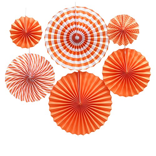 E Support Colorful Paper Fans Round Wheel Disc Southwestern Pattern Design Tissue Paper Fan Craft Party Event Decoration