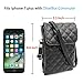 BECPLT Womens Soft PU Leather Cell Phone Shoulder Bag Small Crossbody Purses Pouch Lady Wallet with Shoulder Strap (Black)