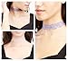 Tpocean 12 Pieces Choker Necklaces Set Tattoo Lace Necklace Colorful Choker