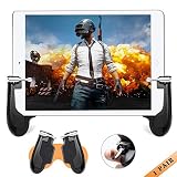 Mobile Game Controller for iPad, COCASES Sensitive Shoot Aim Tablet Gamepad Trigger Button for PUBG, Upgraded Version Compatible 4.5-12.9 inch Tablet & Smartphone