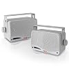 Outdoor Waterproof Wireless Bluetooth Speaker – 3.5 Inch Pair 3-way Active Passive Weatherproof Wall, Ceiling Mount Dual…