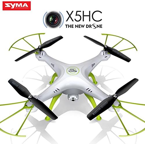 RC Drone with Camera for Beginner, Syma X5HC 2.4G 6 Axis Gyro Headless Mode RC Quadcopter with Live Video Altitude 720P Hold Function