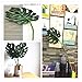 HNXZL 2 Pcs Artificial Monstera Plant Tropical palm Leaf Fake Flowers for Living Room Table Wedding Party Home Decorations