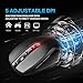 Pictek 2.4G 2400 DPI 5 Adjustable Levels Wireless Optical Mouse with 6 Buttons