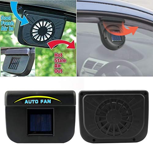 Quanna Plastic Auto Solar Car Windshield Fan Cooler Air Vehicle Radiator Vent Car Auto Ventilator Cooler Air Vent Vehicle Ventilation