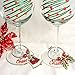 Yonune 16 Pack Wine Glass Charms Christmas Themed Wine Glass Markers Tags, Drink Markers Wine Accessories for Christmas Party Favors Supplies (16 Styles)