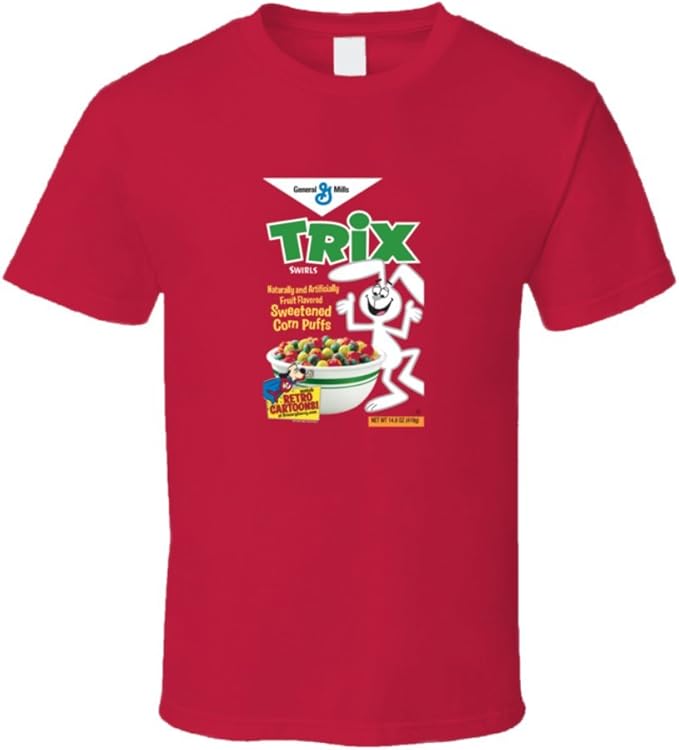Trix Are for Kids Cereal T Shirt L Red Books